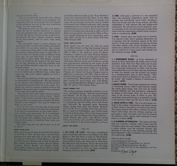 Stan Getz / Eddie Sauter : Focus (LP, Album, Gat)