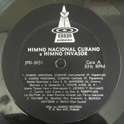 Various : Himno Nacional Cubano e Himno Invasor (Instrumental y Cantado) (LP, Album)