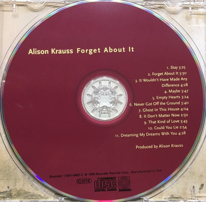Alison Krauss : Forget About It (CD, Album)