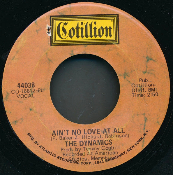 The Dynamics : Ain't No Love At All (7", Single, PL )