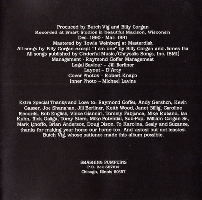 Smashing Pumpkins* : Gish (CD, Album, RE, RM)