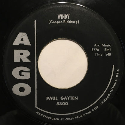 Paul Gayten : Windy / Tickle Toe (7", Single)