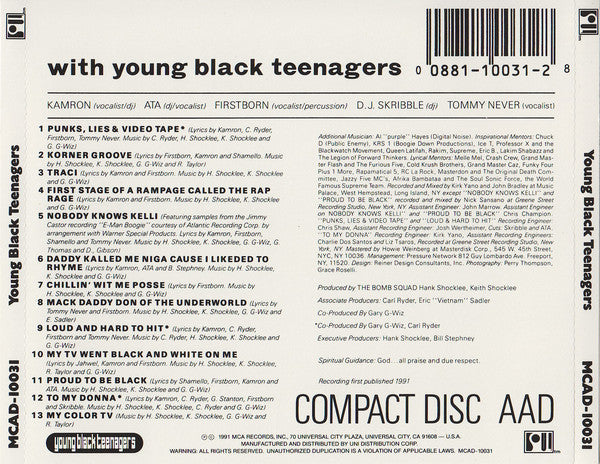 Young Black Teenagers : Young Black Teenagers (CD, Album)