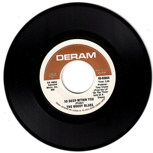 The Moody Blues : Never Comes The Day (7", Single, Lab)