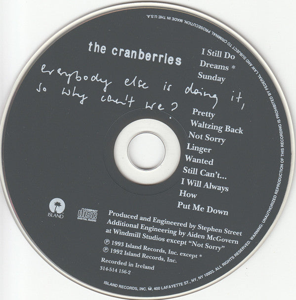 The Cranberries : Everybody Else Is Doing It, So Why Can't We? (CD, Album)