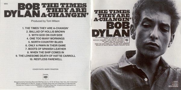 Bob Dylan : The Times They Are A-Changin' (CD, Album, RE, RP)