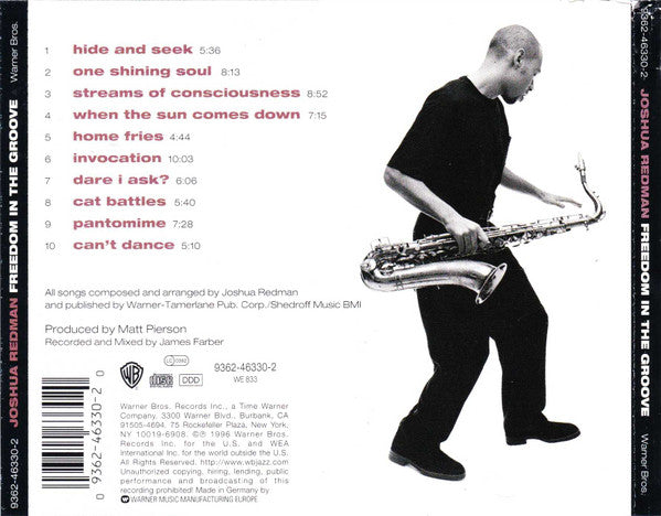 Joshua Redman : Freedom In The Groove (CD, Album)
