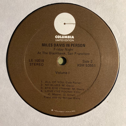 Miles Davis : In Person, Friday Night At The Blackhawk, San Francisco, Volume I (LP, Album, RE)