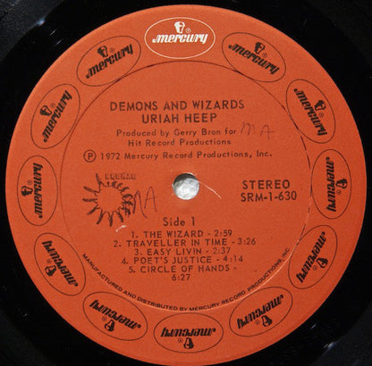 Uriah Heep : Demons And Wizards (LP, Album, Pit)
