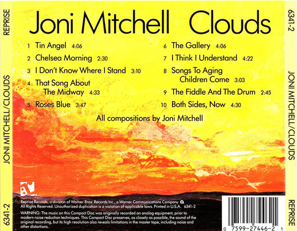 Joni Mitchell : Clouds (CD, Album, RE, RM)