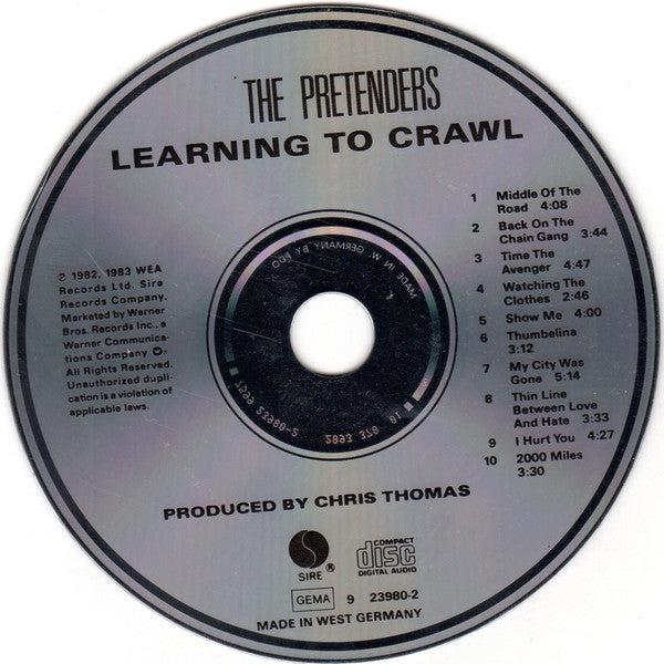 The Pretenders : Learning To Crawl (CD, Album, RE)