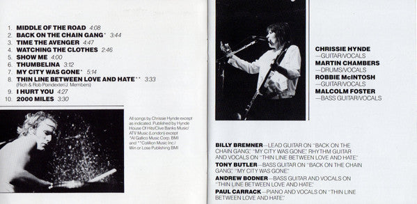 The Pretenders : Learning To Crawl (CD, Album, RE)