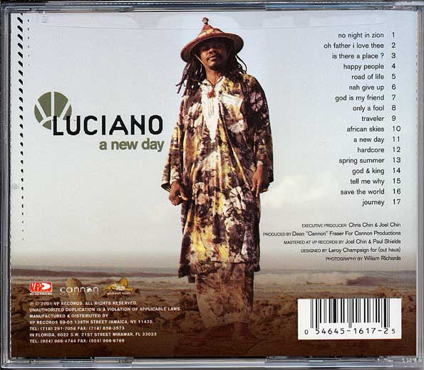 Luciano (2) : A New Day (CD, Album)
