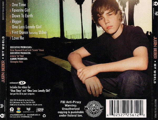 Justin Bieber : My World (CD, Album, Enh)