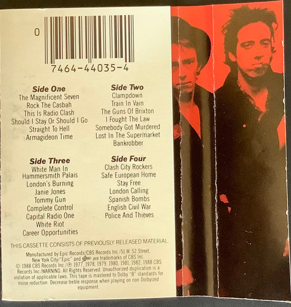 The Clash : The Story Of The Clash Volume 1 (2xCass, Comp, Dol)