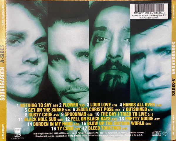 Soundgarden : A-Sides (CD, Comp, Club, RP, BMG)