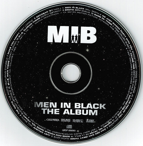 Various : Men In Black (The Album) (CD, Album, Comp, Pit)