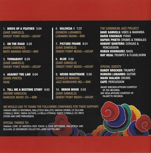 Caribbean Jazz Project, Dave Samuels : Birds Of A Feather (CD, Album)