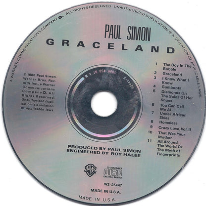 Paul Simon : Graceland (CD, Album, Club)