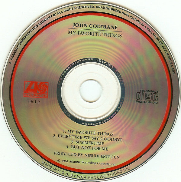 John Coltrane : My Favorite Things (CD, Album, RE)