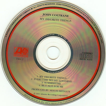 John Coltrane : My Favorite Things (CD, Album, RE)