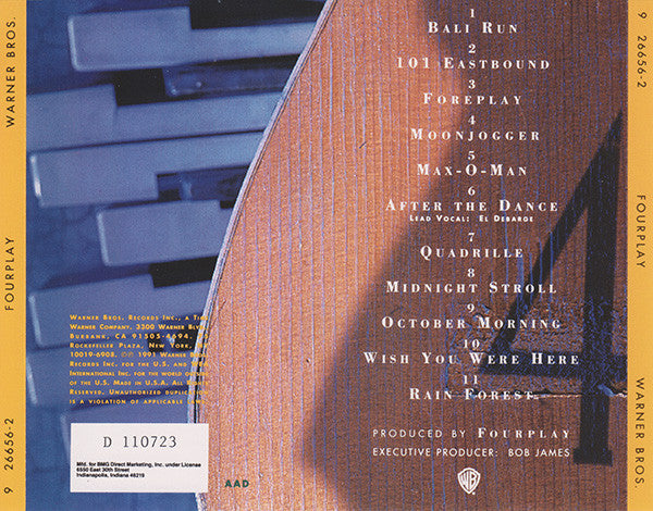 Fourplay (3) : Fourplay (CD, Album, Club, BMG)