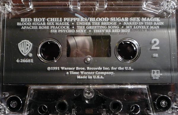 Red Hot Chili Peppers : Blood Sugar Sex Magik (Cass, Album, SR,)