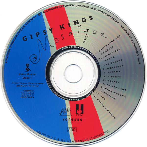 Gipsy Kings : Mosaïque (CD, Album, RE)