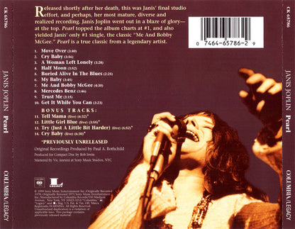 Janis Joplin : Pearl (CD, Album, RE, RM, RP, DAD)