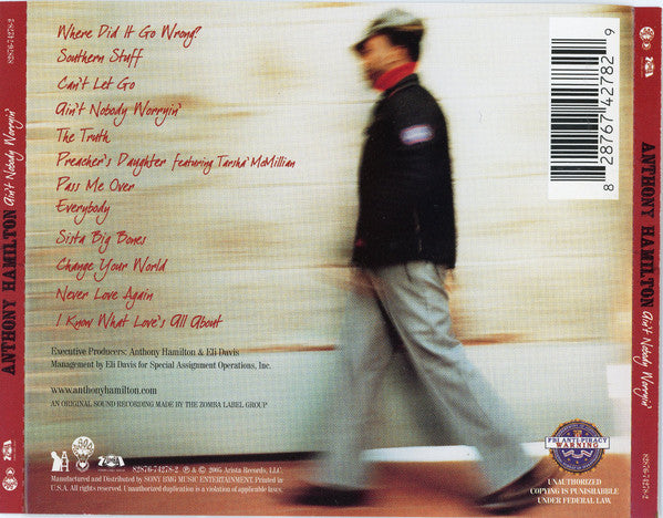 Anthony Hamilton : Ain't Nobody Worryin' (CD, Album)