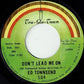 Ed Townsend : I Want To Be With You / Don't Lead Me On (7")