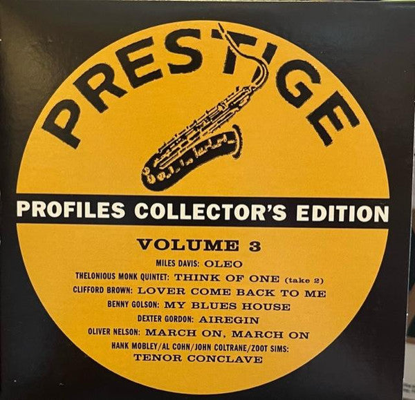 Various : Prestige Profiles Bonus Disc, Vol. 3 (CD, Comp, Mono, Promo)