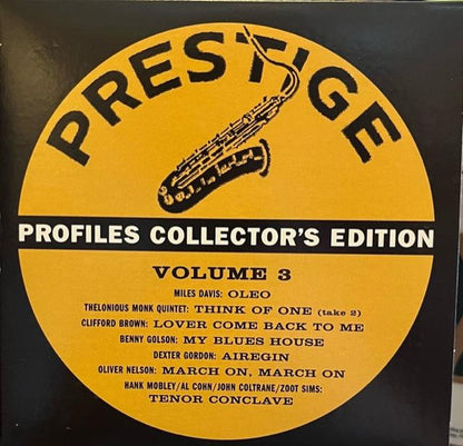 Various : Prestige Profiles Bonus Disc, Vol. 3 (CD, Comp, Mono, Promo)