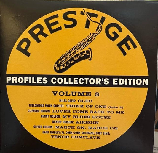 Various : Prestige Profiles Bonus Disc, Vol. 3 (CD, Comp, Mono, Promo)