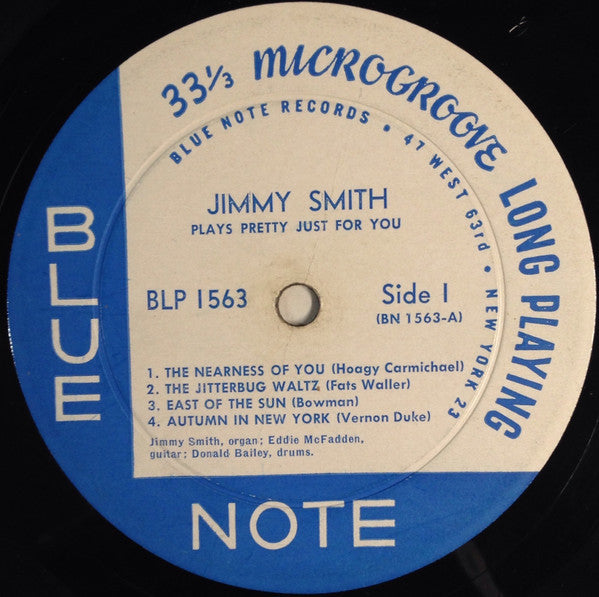 Jimmy Smith : Plays Pretty Just For You (LP, Album, Mono)