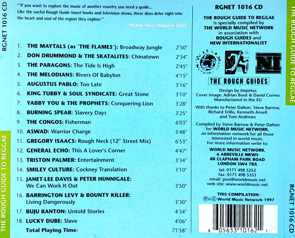 Various : The Rough Guide To Reggae (CD, Comp)