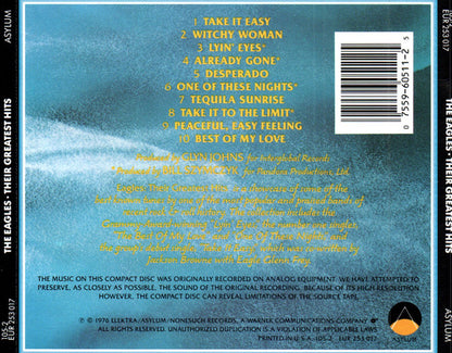 Eagles : Their Greatest Hits (1971-1975) (CD, Album, Comp, RE, ARC)