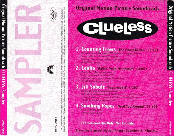 Various : Clueless - Original Motion Picture Soundtrack/Sampler (CD, Comp, Promo, Smplr)