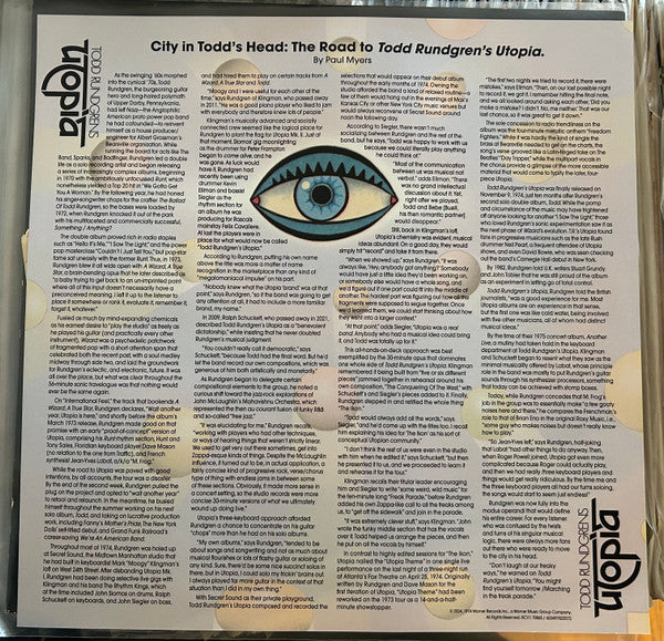 Todd Rundgren's Utopia* : Todd Rundgren's Utopia (LP, Album, RE, 50t)