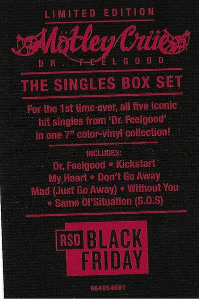 Mötley Crüe : Dr. Feelgood - The Singles Box Set (Box, RSD, Comp, Ltd + 7", Single, RE, Gre + 7", Si)