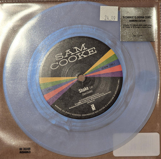 Sam Cooke : Shake / A Change Is Gonna Come (7", RSD, Single, Mono, Whi)