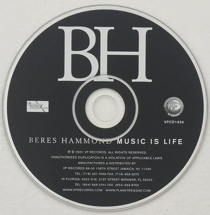 Beres Hammond : Music Is Life (CD, Album)