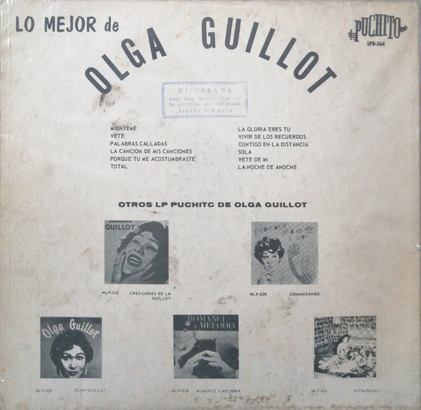 Olga Guillot : Lo Mejor De Olga Guillot  (LP, Comp, Wit)