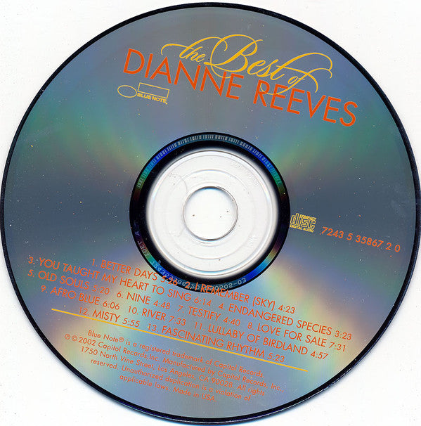 Dianne Reeves : The Best Of Dianne Reeves (CD, Comp)