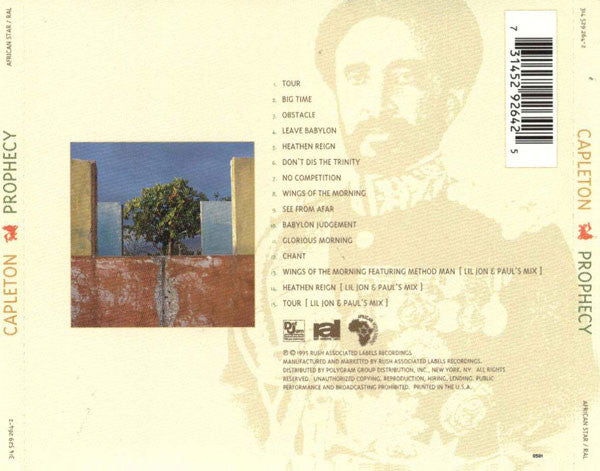 Capleton : Prophecy (CD, Album)