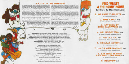 Fred Wesley & The Horny Horns Featuring Maceo Parker : Say Blow By Blow Backwards (CD, Album, RE)