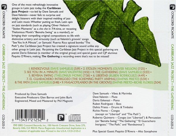 Caribbean Jazz Project : The Gathering (CD, Album)