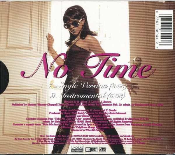 Lil' Kim Featuring Puff Daddy : No Time (CD, Single, Car)