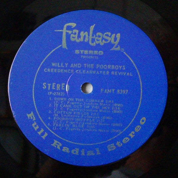 Creedence Clearwater Revival : Willy And The Poor Boys (LP, Album, Ind)
