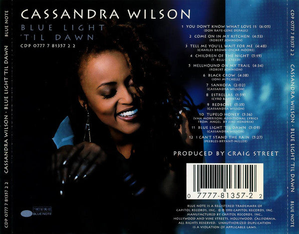 Cassandra Wilson : Blue Light 'Til Dawn (CD, Album)